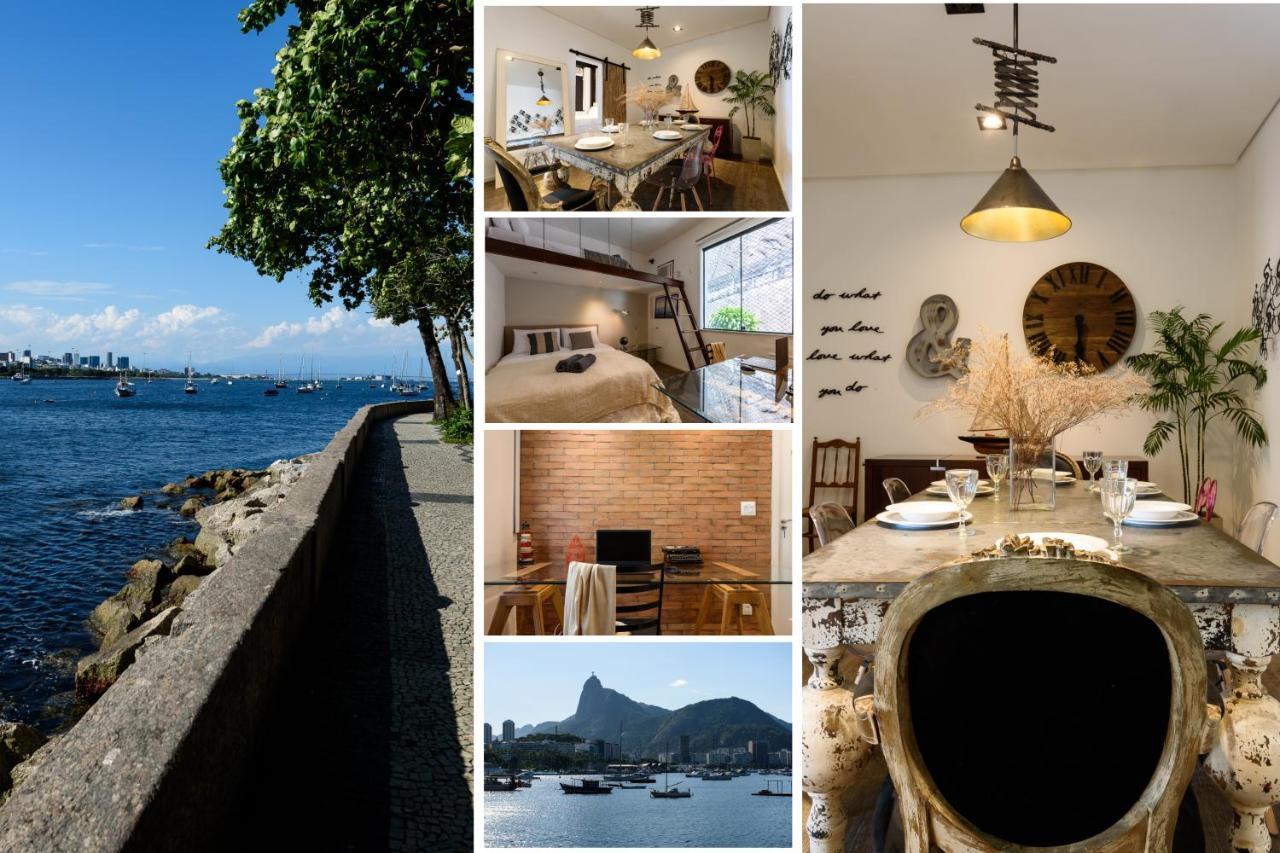 2 Quartos Na Urca Com Vista Para Baia De Guanabara A 700M Pao De Acucar Com Cozinha Completa E Wi-Fi - Bares, Restaurantes E Comercio Local A Poucos Metros Río de Janeiro Exterior foto