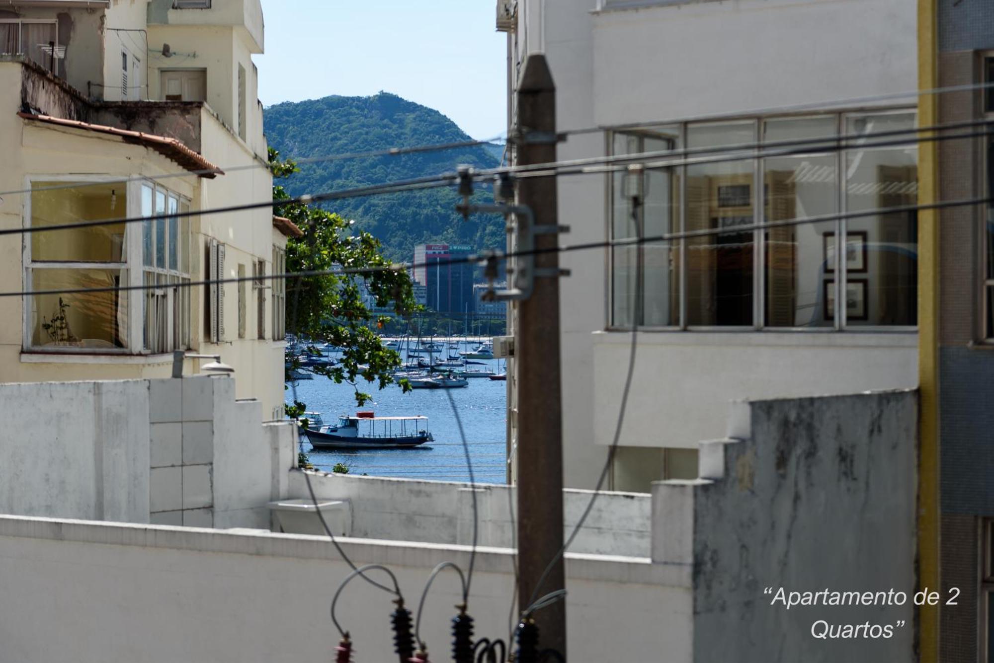 2 Quartos Na Urca Com Vista Para Baia De Guanabara A 700M Pao De Acucar Com Cozinha Completa E Wi-Fi - Bares, Restaurantes E Comercio Local A Poucos Metros Río de Janeiro Exterior foto